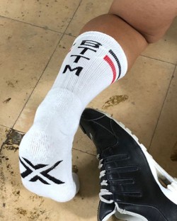 Boxer Barcelona Skater Socks - Bottom - White
