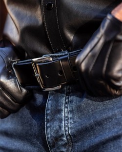 Leather Officer's Belt - Smooth
