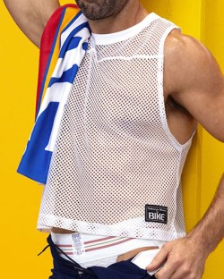 BIKE Sleeveless Practice Jersey - White
