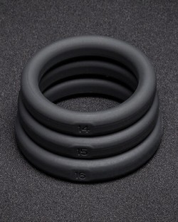 Xact-Fit Cock Ring 3-Pack - 1.4"-1.6"