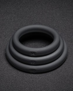 Xact-Fit Cock Ring 3-Pack - 1.4"-2"