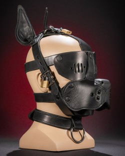 Bondage Dog Muzzle - Black