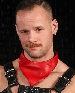 Lambskin Neck Hanky - Red