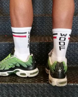 Skater Socks - Woof - White