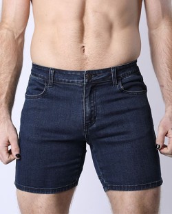 CellBlock 13 Castro Denim Zipper Short - Indigo