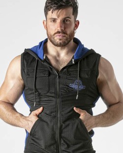 Locker Gear Mesh Hoodie - Blue