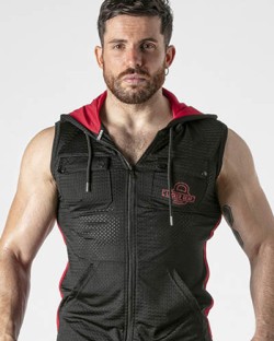 Locker Gear Mesh Hoodie - Red