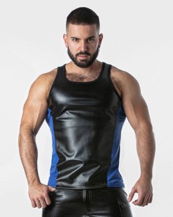 Locker Gear Punch Hole Tank Top- Blue