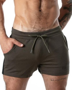 Locker Gear Sport Mesh Back Zip Short - Army