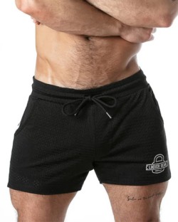Locker Gear Sport Mesh Back Zip Short - Black