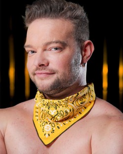 Zipper Pocket Neck Hanky - Yellow
