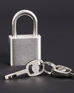 Brushed Stainless Steel Padlock