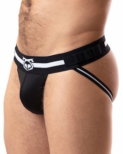 Nasty Pig Varsity Jockstrap - Black/White