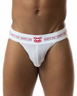 Nasty Pig Core Mesh Jockstrap - White