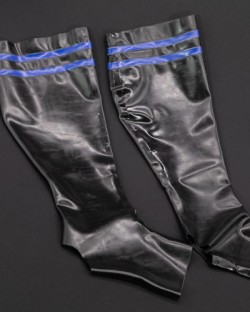 Rubber Soccer Socks Blue