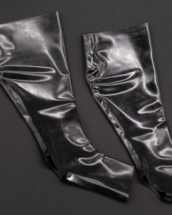 Rubber Soccer Socks Black