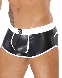 ToF Fetish Bottomless Boxer - Black/White