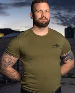 Mr. S Army Tee - Black Badge Logo