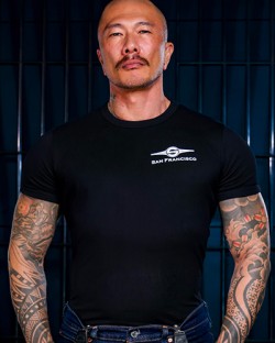 Mr. S Black Tee - White Badge Logo