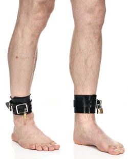 Vilain Garcon Heavy Rubber Locking Ankle Cuffs