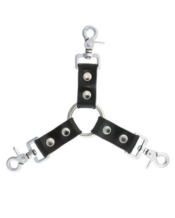 Vilain Garcon Heavy Rubber 3-Way Hog-Tie Connector